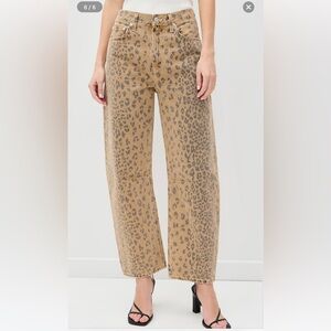 Citizens Of Humanity Leopard Print Jeans - Tan